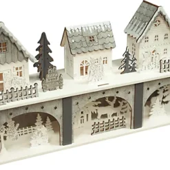 Christmas Battery Powered Wooden Light Up Festive Scene Ornament- Large 5 Christmas Battery Powered Wooden Light Up Festive Scene Ornament- Large -Deals Christmas Decor Store christmas battery powered wooden light up festive scene ornament large5021196820468 02c MP