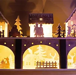 Christmas Battery Powered Wooden Light Up Festive Scene Ornament- Large 7 Christmas Battery Powered Wooden Light Up Festive Scene Ornament- Large -Deals Christmas Decor Store christmas battery powered wooden light up festive scene ornament large5021196820468 04c MP