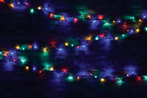 Christmas Festive Connectable Outdoor LED String Lights- Multi Coloured 1 Christmas Festive Connectable Outdoor LED String Lights- Multi Coloured