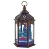 Christmas Shop Christmas Scene Hexagonal Lantern Brown (One Size)