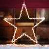 Christmas Snowflake Window/Wall Decoration With LED Lights - Warm White - Indoor And Outdoor