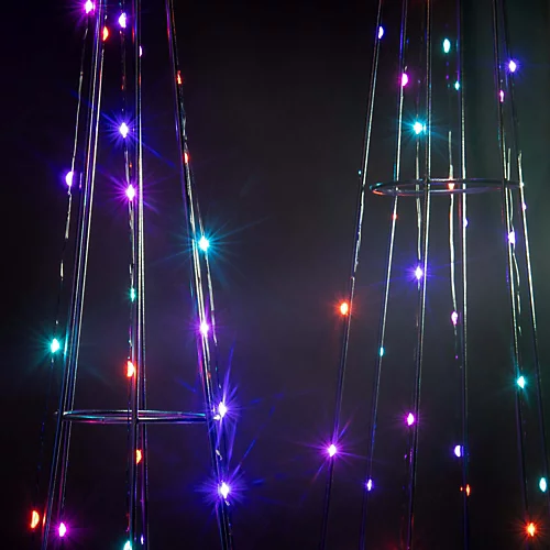 Christmas Tree Pathway Pyramid Cone LED Decorations Set Of 3 Multi-Coloured Light Outdoor/Indoor Maypole Tree. Use Fireside/Window 2 Christmas Tree Pathway Pyramid Cone LED Decorations Set Of 3 Multi-Coloured Light Outdoor/Indoor Maypole Tree. Use Fireside/Window - Image 2