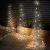 Christmas Tree Pathway Pyramid Cone Warm White LED Decoration - Set Of 3 Lights Outdoor/Indoor Maypole Tree Use Fireside/Window