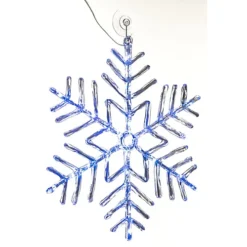 CHRISTMAS VILLAGE Christmas Snowflake Fairy Light For Home & Office - Comes With 30 LED Lights & Timer, Perfect Xmas Decorations