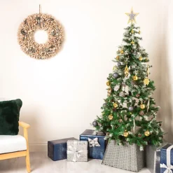 CHRISTMAS VILLAGE Luxury Christmas Tree Baubles Set With Storage Bag - Gold & Silver Ornaments, Holiday & Xmas Decor - Set Of 100 -Deals Christmas Decor Store christmas village luxury christmas tree baubles set with storage bag gold silver ornaments holiday xmas decor set of 1005056295310626 04c MP