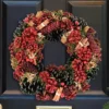 Cinnamon Pine Summer Autumn Winter Door Decoration Christmas Wreath 36cm