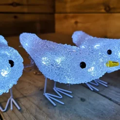 Cool White LED Robin Christmas Birds Decorations Light Up Acrylic Battery Ornament -Deals Christmas Decor Store cool white led robin christmas birds decorations light up acrylic battery ornament5056589107048 03c MP
