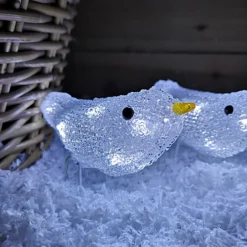 Cool White LED Robin Christmas Birds Decorations Light Up Acrylic Battery Ornament -Deals Christmas Decor Store cool white led robin christmas birds decorations light up acrylic battery ornament5056589107048 04c MP