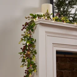 Copper Mistletoe Light Up 1.6m Christmas Garland -Deals Christmas Decor Store copper mistletoe light up 1 6m christmas garland5060633942288 03c MP