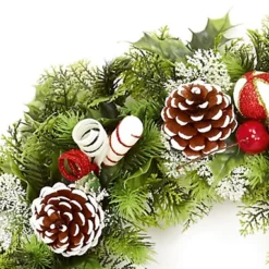 Decorative Christmas Candle Ring Mini Artificial Wreath Decoration Spirals 30cm -Deals Christmas Decor Store decorative christmas candle ring mini artificial wreath decoration spirals 30cm5053844055694 02c MP