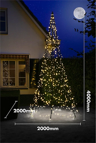 FAIRYBELL All Surface Outdoor Garden 4M Christmas Tree Decoration With 640 LED Lights 2 FAIRYBELL All Surface Outdoor Garden 4M Christmas Tree Decoration With 640 LED Lights - Image 2
