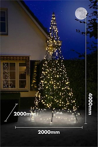 FAIRYBELL All Surface Outdoor Garden 4M Christmas Tree Decoration With 640 LED TWINKLE Lights 2 FAIRYBELL All Surface Outdoor Garden 4M Christmas Tree Decoration With 640 LED TWINKLE Lights - Image 2