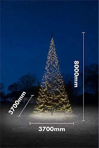 FAIRYBELL All Surface Outdoor Garden Christmas Tree Decoration With 8M 1500 LED Lights (pole Not Included) 2 FAIRYBELL All Surface Outdoor Garden Christmas Tree Decoration With 8M 1500 LED Lights (pole Not Included) - Image 2