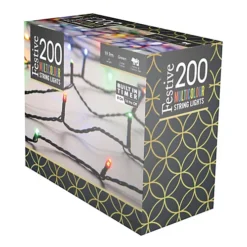 Festive 15.9m Indoor & Outdoor Multifunction Christmas Fairy Lights 200 Multicoloured LEDs 7 Festive 15.9m Indoor & Outdoor Multifunction Christmas Fairy Lights 200 Multicoloured LEDs -Deals Christmas Decor Store festive 15 9m indoor outdoor multifunction christmas fairy lights 200 multicoloured leds5020244291991 04c MP