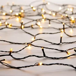 Festive 15.9m Indoor & Outdoor Multifunction Christmas Fairy Lights 200 Warm White LEDs