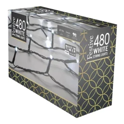 Festive 38.3m Indoor & Outdoor Multifunction Christmas Fairy Lights 480 White LEDs 7 Festive 38.3m Indoor & Outdoor Multifunction Christmas Fairy Lights 480 White LEDs -Deals Christmas Decor Store festive 38 3m indoor outdoor multifunction christmas fairy lights 480 white leds5020244292035 04c MP