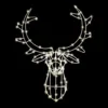 Festive 70cm Twinkling Reindeer Head Christmas Decoration 120 Warm White LEDs