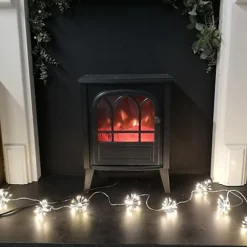 Festive Christmas 10 Warm White LED Twinkling Starburst Lights -Deals Christmas Decor Store festive christmas 10 warm white led twinkling starburst lights5056589192952 03c MP