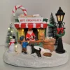 Festive Christmas 19cm Illuminated Hot Chocolate Shop Battery Operated