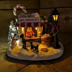 Festive Christmas 19cm Illuminated Hot Chocolate Shop Battery Operated -Deals Christmas Decor Store festive christmas 19cm illuminated hot chocolate shop battery operated5056589107208 03c MP