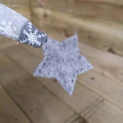 Festive Christmas 66cm LED Lit Snowflake Sitting Gonk - Grey -Deals Christmas Decor Store festive christmas 66cm led lit snowflake sitting gonk grey5060907227783 03c MP
