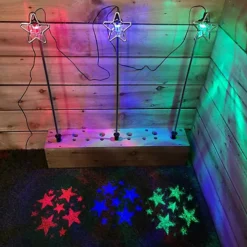 Festive Christmas Set Of 3 Projector With Stars Multi Colour -Deals Christmas Decor Store festive christmas set of 3 projector with stars multi colour5056589192891 03c MP