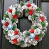 Festive Folly Summer Autumn Winter Door Decoration Christmas Wreath 36cm