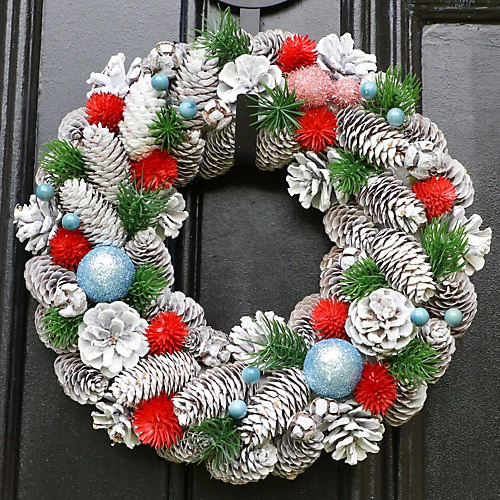 Festive Folly Summer Autumn Winter Door Decoration Christmas Wreath 36cm 1 Festive Folly Summer Autumn Winter Door Decoration Christmas Wreath 36cm