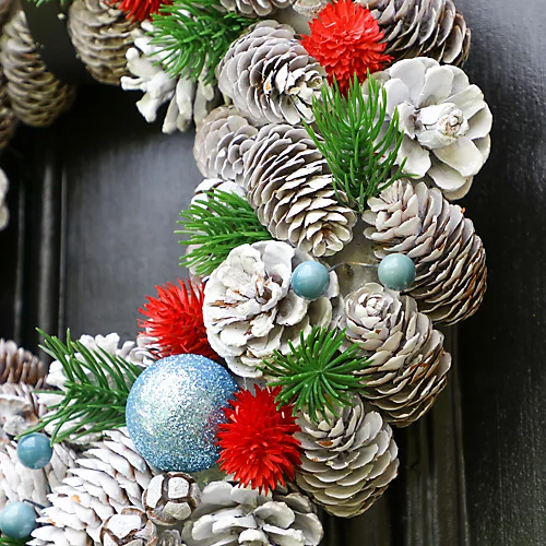 Festive Folly Summer Autumn Winter Door Decoration Christmas Wreath 36cm 3 Festive Folly Summer Autumn Winter Door Decoration Christmas Wreath 36cm - Image 3
