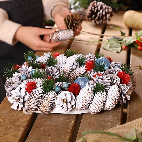 Festive Folly Summer Autumn Winter Door Decoration Christmas Wreath 36cm 4 Festive Folly Summer Autumn Winter Door Decoration Christmas Wreath 36cm - Image 4