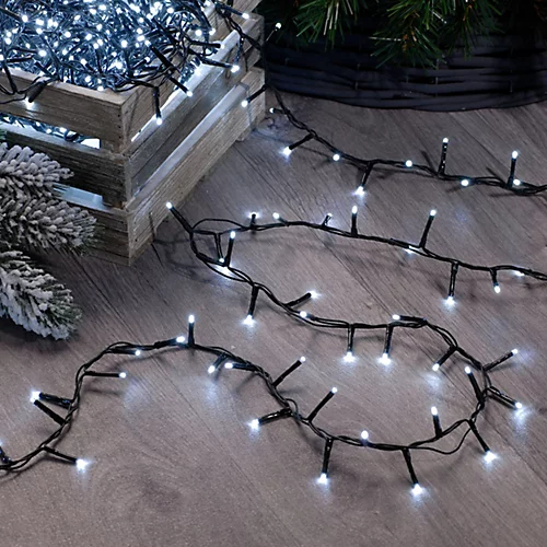Festive Indoor & Outdoor 7ft Christmas Tree Lights 1000 White LEDs 3 Festive Indoor & Outdoor 7ft Christmas Tree Lights 1000 White LEDs - Image 3