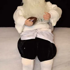 Festive Plush Sitting English Rugby Santa / Father Christmas Ornament -Deals Christmas Decor Store festive plush sitting english rugby santa father christmas ornament5056589187316 03c MP