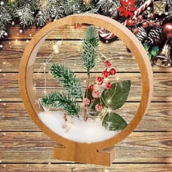 Foliage Christmas Light Wooden Frame -Deals Christmas Decor Store foliage christmas light wooden frame8720194596425 04c MP