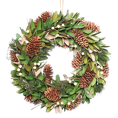 Forest Green Summer Autumn Winter Door Decoration Christmas Wreath 36cm 2 Forest Green Summer Autumn Winter Door Decoration Christmas Wreath 36cm - Image 2