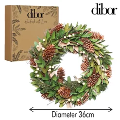 Forest Green Summer Autumn Winter Door Decoration Christmas Wreath 36cm 7 Forest Green Summer Autumn Winter Door Decoration Christmas Wreath 36cm -Deals Christmas Decor Store forest green summer autumn winter door decoration christmas wreath 36cm5060633941755 04c MP