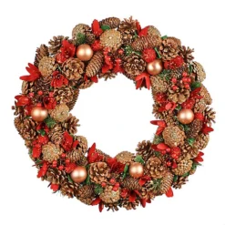 Giant Canterbury Summer Autumn Winter Door Decoration Christmas Wreath 50cm -Deals Christmas Decor Store giant canterbury summer autumn winter door decoration christmas wreath 50cm5060633947313 02c MP