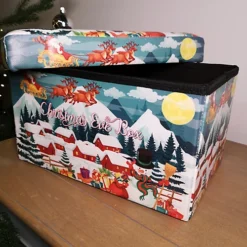 H20 X 35 X 23cm Flat Pack Christmas Eve Box With Padded Lid And Snow Scene Design 5 H20 X 35 X 23cm Flat Pack Christmas Eve Box With Padded Lid And Snow Scene Design -Deals Christmas Decor Store h20 x 35 x 23cm flat pack christmas eve box with padded lid and snow scene design5060907223914 03c MP
