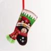 Handmade Felt Cat Christmas Tree Treats Stocking - 15.5 Cm
