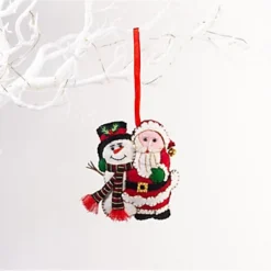 Handmade Felt Santa And Snowman Christmas Tree Hanging Decoration - 12 Cm 5 Handmade Felt Santa And Snowman Christmas Tree Hanging Decoration - 12 Cm -Deals Christmas Decor Store handmade felt santa and snowman christmas tree hanging decoration 12 cm5060733450539 02c MP