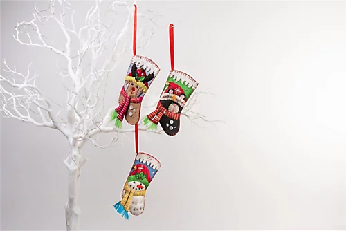 Handmade Felt 'When Santa Got Stuck In The Chimney' Christmas Tree Hanging Decoration - 11.5 Cm 3 Handmade Felt 'When Santa Got Stuck In The Chimney' Christmas Tree Hanging Decoration - 11.5 Cm - Image 3