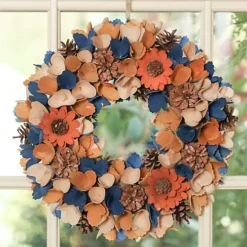 Harvest Floral Summer Autumn Winter Door Decoration Christmas Wreath 35cm -Deals Christmas Decor Store harvest floral summer autumn winter door decoration christmas wreath 35cm5060633940963 03c MP