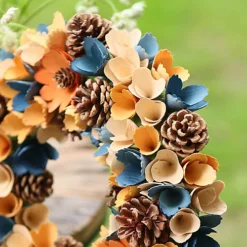 Harvest Floral Summer Autumn Winter Door Decoration Christmas Wreath 35cm -Deals Christmas Decor Store harvest floral summer autumn winter door decoration christmas wreath 35cm5060633940963 04c MP