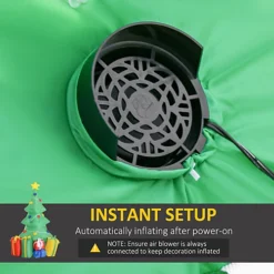 HOMCOM 5ft Inflatable Christmas Tree Xmas Air Blown Holiday Decoration LED Lawn Yard Outdoor Ornaments 7 HOMCOM 5ft Inflatable Christmas Tree Xmas Air Blown Holiday Decoration LED Lawn Yard Outdoor Ornaments -Deals Christmas Decor Store homcom 5ft inflatable christmas tree xmas air blown holiday decoration led lawn yard outdoor ornaments5056029803370 06c MP