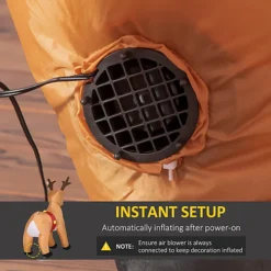 HOMCOM 6ft Christmas Inflatable Reindeer Decoration Xmas Indoor Outdoor Fun W/ Lights Accessories Holiday Blow Up Decor Animal -Deals Christmas Decor Store homcom 6ft christmas inflatable reindeer decoration xmas indoor outdoor fun w lights accessories holiday blow up decor animal5056534524401 06c MP