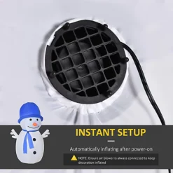 HOMCOM 6ft Christmas Inflatable Snowman Outdoor LED Light Blow Up Decoration For Home Indoor Garden Lawn -Deals Christmas Decor Store homcom 6ft christmas inflatable snowman outdoor led light blow up decoration for home indoor garden lawn5056534521226 06c MP