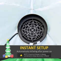 HOMCOM 6ft Tall Inflatable Christmas Tree With Star And Gift Boxes Huge Lighted Outdoor 3 Built-in LED Lights Xmas Inflatables Toy -Deals Christmas Decor Store homcom 6ft tall inflatable christmas tree with star and gift boxes huge lighted outdoor 3 built in led lights xmas inflatables toy5056534516598 06c MP