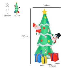 HOMCOM 7FT Christmas Inflatable Tree LED Lighted For Indoor Outdoor Decoration -Deals Christmas Decor Store homcom 7ft christmas inflatable tree led lighted for indoor outdoor decoration5056534515850 03c MP