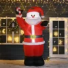 HOMCOM Inflatable Christmas Santa Claus Air Blown Decoration Yard