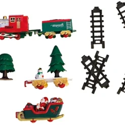 Home Festive Battery Operated Musical Christmas Train Set Ornament- 260cm Of Track -Deals Christmas Decor Store home festive battery operated musical christmas train set ornament 260cm of track5021196809425 03c MP