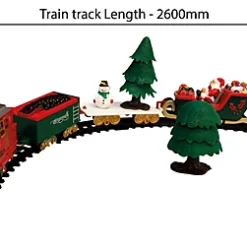 Home Festive Battery Operated Musical Christmas Train Set Ornament- 260cm Of Track -Deals Christmas Decor Store home festive battery operated musical christmas train set ornament 260cm of track5021196809425 04c MP